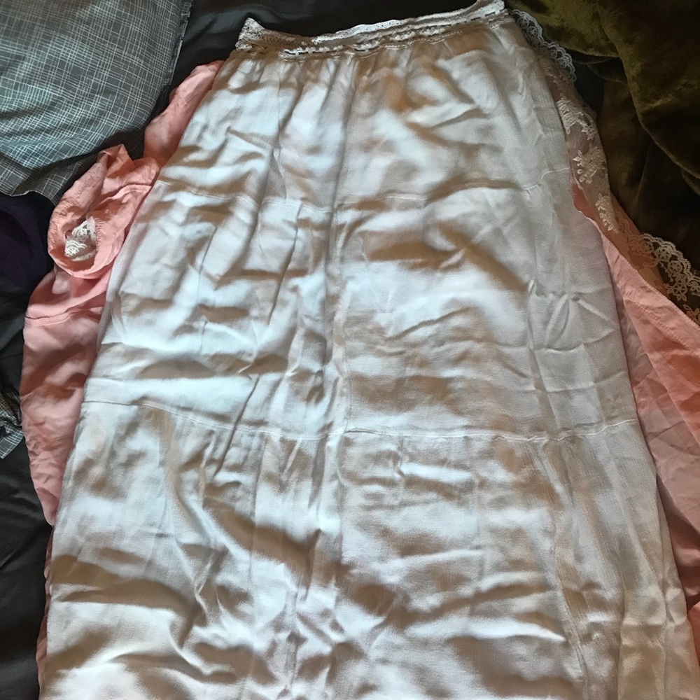 White hippie skirt